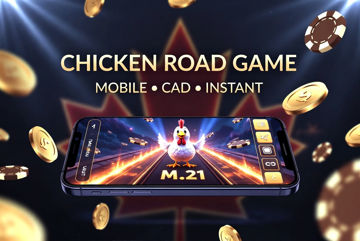 Chicken Road Game running on smartphone browser in portrait mode